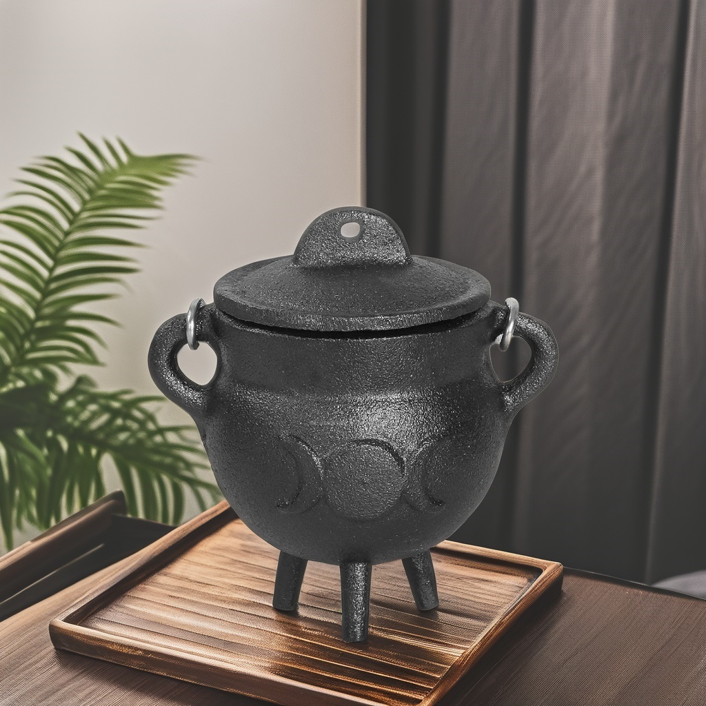 Triple Moon Cast Iron Cauldron