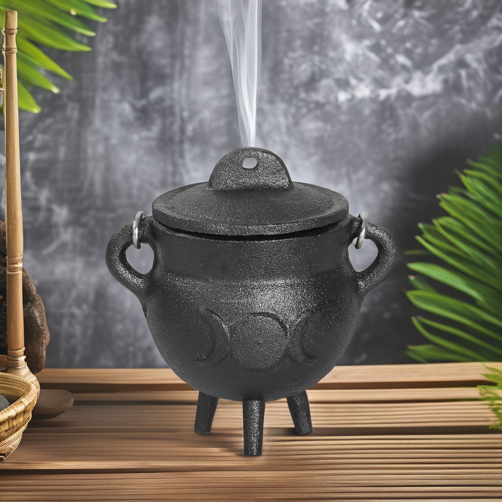 Triple Moon Cast Iron Cauldron