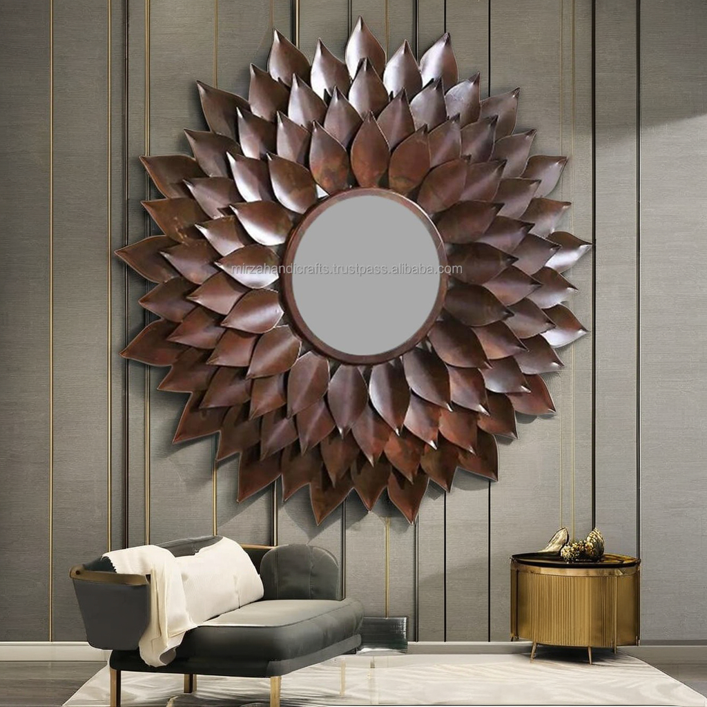 Decorative Metal Handcarved Wall Mirror