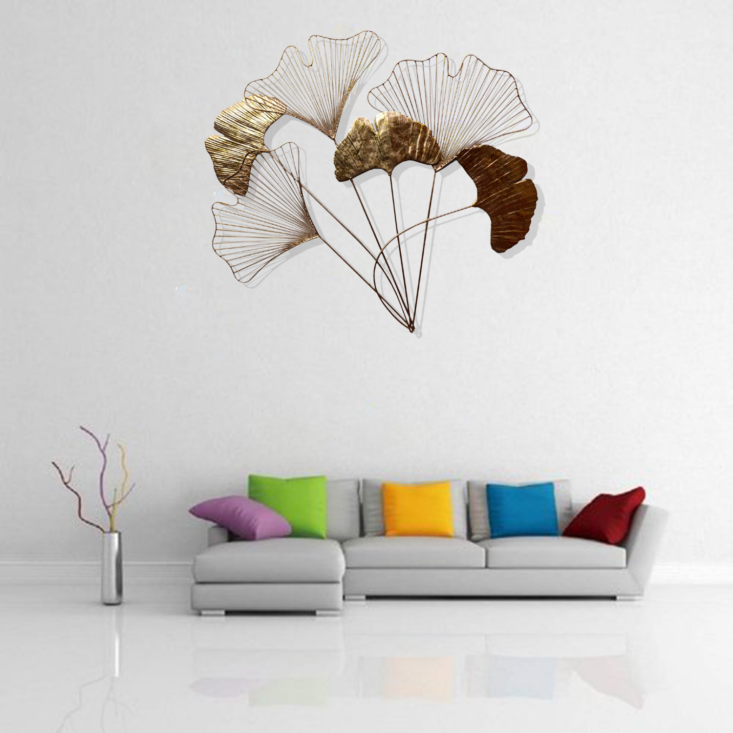 Golden Leaf Wall Hanging